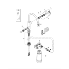 Смеситель для кухни GROHE Blue Pure BauCurve с функцией фильтрации, с фильтром в комплекте, хром (30385000)
