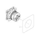 Готовый комплект для ванной комнаты GROHE Eurocube, с верхним душем Tempesta 250 Cube, хром (25239000)