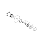 Боковой душ GROHE Rainshower Aqua, круглый, 2 режима струи, темный графит глянцевый (26801A00)