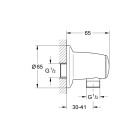 Подключение для душевого шланга GROHE Movario, хром (28405000)
