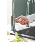 Кран для кухонной мойки GROHE Blue Pure Mono с функцией фильтрации, без фильтра в комплекте, хром (31724000)