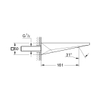 Излив для ванны GROHE Allure Brilliant, темный графит матовый (13299AL0)