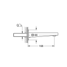 Излив для ванны GROHE Plus, суперсталь (13404DC3)