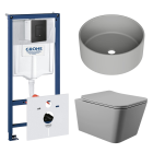 Комплект инсталляции GROHE Solido 38811KF0 с унитазом Aqueduto MACIO MAC0130 и раковиной Aqueduto ESPIRAL D400 ESP0130 (NW0403)