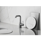 Смеситель для раковины GROHE Essence с донным клапаном, L-Size, темный графит матовый (24174AL1)