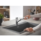 Смеситель для кухонной мойки GROHE Eurosmart с вытяжным душем, хром (30305001)