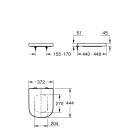 Подвесной унитаз GROHE Euro Ceramic с сиденьем, альпин-белый (NW0355)
