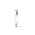 Готовый комплект для ванной комнаты GROHE Eurocube, с верхним душем Tempesta 250 Cube, хром (25239000)