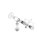 Смывное устройство для писсуара GROHE Rondo, хром (37396000)