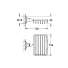 Полочка-решетка GROHE Essentials Authentic, S-Size, хром (40659001)