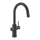 Смеситель для кухни GROHE Blue Home с системой фильтрации, охлаждения и газирования воды, Wi-Fi, черный бархат (31541KS0)