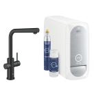 Смеситель для кухни GROHE Blue Home с системой фильтрации, охлаждения и газирования воды, Wi-Fi, черный бархат (31539KS0)