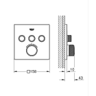 Готовый комплект для душа GROHE Grohtherm SmartControl скрытого монтажа (NSB0134-1)