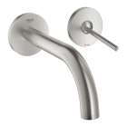 Внешняя часть смесителя для раковины GROHE Atrio Joy настенного монтажа на 2 отверстия, суперсталь (19287DC3)