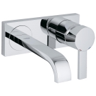 Внешняя часть смесителя для раковины GROHE Allure на 2 отверстия, вынос 172 мм, хром (19309000)