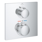 Внешняя часть термостата для душа GROHE Allure скрытого монтажа на 1 потребителя, квадратная, хром (19380002)