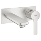 Внешняя часть смесителя для раковины GROHE Lineare на 2 отверстия, суперсталь (19409DC1)