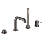 Смеситель для ванны GROHE Essence на 4 отверстия, на край ванны, темный графит глянец (19578A01)