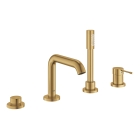 Смеситель для ванны GROHE Essence на 4 отверстия, на край ванны, холодный рассвет матовый (19578GN1)
