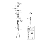Смеситель для раковины GROHE Eurosmart Cosmopolitan с гигиеническим душем, S-size, хром (23125000)