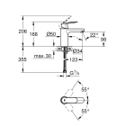 Смеситель для раковины GROHE Eurosmart Cosmopolitan, M-size, хром (23327000)