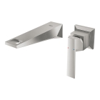 Внешняя часть смесителя для раковины GROHE Allure Brilliant настенного монтажа на 2 отверстия, вынос 161 мм, суперсталь (19781DC0)