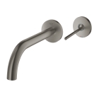 Внешняя часть смесителя для раковины GROHE Atrio Joy настенного монтажа на 2 отверстия, темный графит матовый (19918AL3)