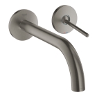 Внешняя часть смесителя для раковины GROHE Atrio Joy настенного монтажа на 2 отверстия, темный графит матовый (19918AL3)