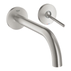 Внешняя часть смесителя для раковины GROHE Atrio Joy настенного монтажа на 2 отверстия, суперсталь (19918DC3)