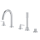 Смеситель для ванны GROHE Atrio двухвентильный, на 5 отверстий, на край ванны, хром (19922003)
