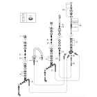 Смеситель для ванны GROHE Atrio двухвентильный, на 5 отверстий, на край ванны, хром (19923003)