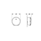 Наливной, сливной и переливной гарнитур GROHE Talentofill, темный графит глянец (19952A00)