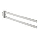 Держатель для полотенца GROHE Selection 400 мм, двойной, поворотный, суперсталь (41063DC0)