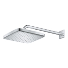 Верхний душ GROHE Tempesta Cube 250, 9,5 л/мин, 1 режим, 380 мм, хром/белый (26687000)