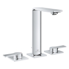 Смеситель для раковины GROHE Allure на 3 отверстия, с донным клапаном, M-Size, хром (20188001)