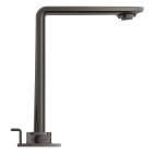 Смеситель для раковины GROHE Allure на 3 отверстия, с донным клапаном, M-Size, темный графит глянец (20188A01)