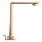 Смеситель для раковины GROHE Allure на 3 отверстия, с донным клапаном, M-Size, теплый закат матовый (20188DL1)