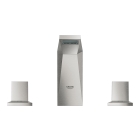Смеситель для раковины GROHE Allure Brilliant на 3 отверстия, с донным клапаном и низким изливом, суперсталь (20342DC0)