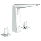 Смеситель для раковины GROHE Allure Brilliant на 3 отверстия, с донным клапаном и высоким изливом, хром (20344000)