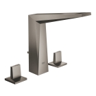 Смеситель для раковины GROHE Allure Brilliant на 3 отверстия, с донным клапаном и высоким изливом, темный графит матовый (20344AL0)