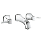 Внешняя часть смесителя для раковины GROHE Grandera на 3 отверстия (вынос 177 мм), хром (20414000)