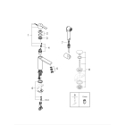 Смеситель для раковины GROHE Lineare S-size с душевым гарнитуром, хром (24190000)