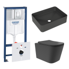 Комплект инсталляции GROHE Rapid SL 38775001 с унитазом Aqueduto MACIO Plus MACТ0240 и раковиной Aqueduto ESPIRAL ESP0440 (NW0514)