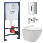 Комплект инсталляции GROHE NW0145/S с унитазом AQUAme AQM2002PRO и сиденьем с микролифтом (NW0183/S)