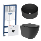 Комплект инсталляции GROHE Rapid SL 38775001 с унитазом Aqueduto OVO Plus OVOT0240 и раковиной Aqueduto ESPIRAL D400 ESP0140 (NW0418)