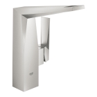 Смеситель для раковины GROHE Allure Brilliant с высоким изливом, гладкий корпус, суперсталь (23112DC0)