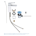 Смеситель для раковины GROHE Eurocube, хром (23127000)
