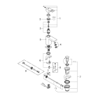 Смеситель для раковины GROHE Eurocube, хром (23127000)