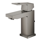 Смеситель для раковины GROHE Eurocube с донным клапаном, темный графит матовый (23127AL0)