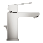 Смеситель для раковины GROHE Eurocube с донным клапаном, суперсталь (23127DC0)